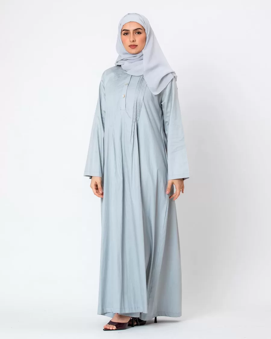 Blossom Hajj - Pleated Cotton Dress Coverup - Image 7