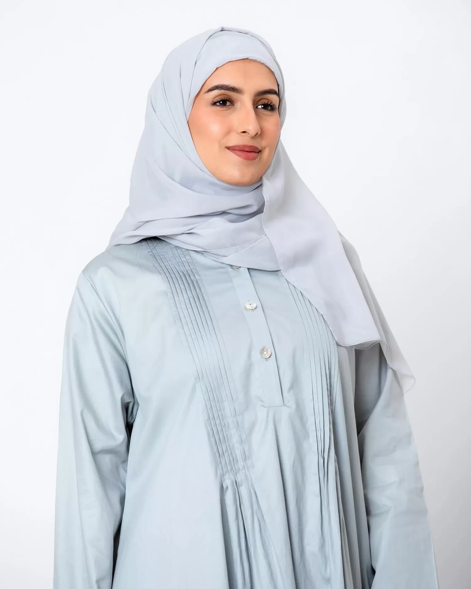 Blossom Hajj - Pleated Cotton Dress Coverup - Image 4