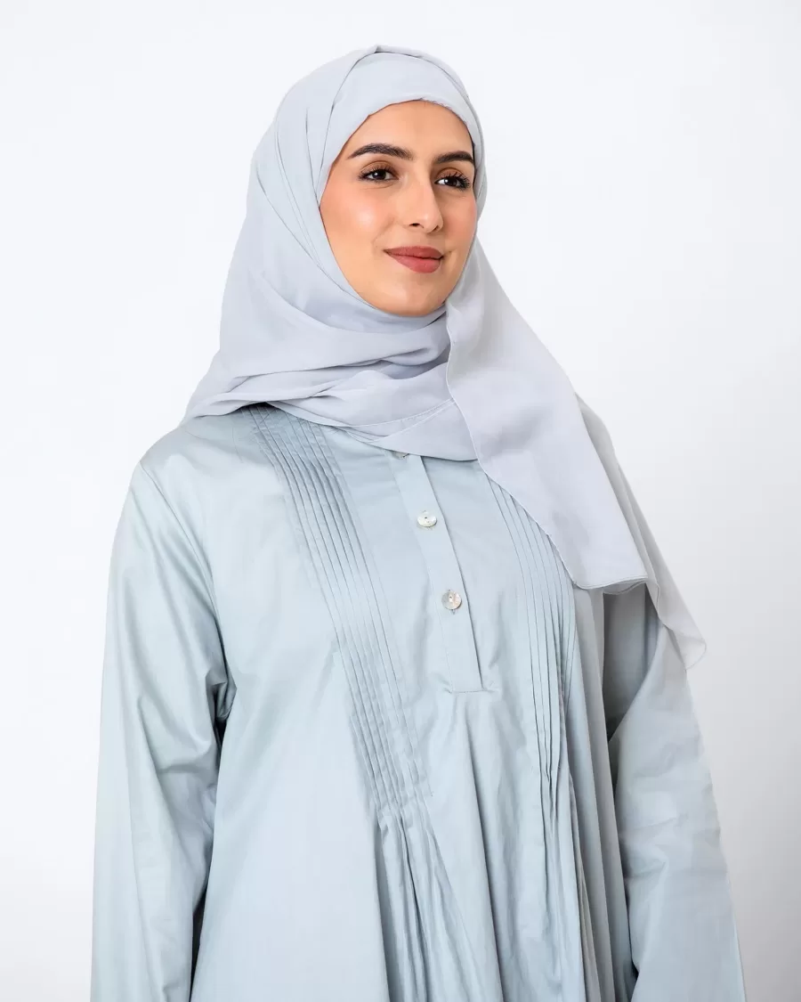 Blossom Hajj - Pleated Cotton Dress Coverup - Image 4