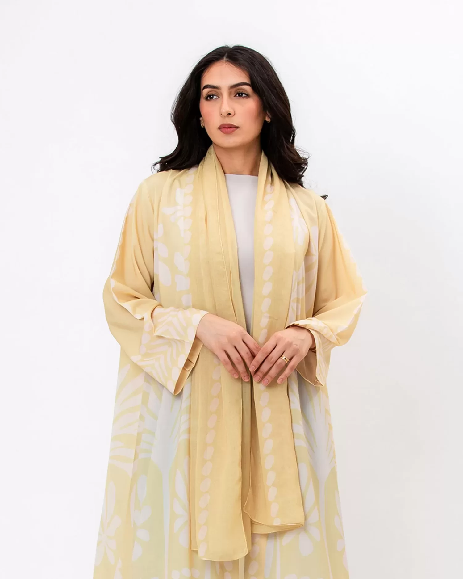 Botanika - Printed Crepe Abaya - Image 2