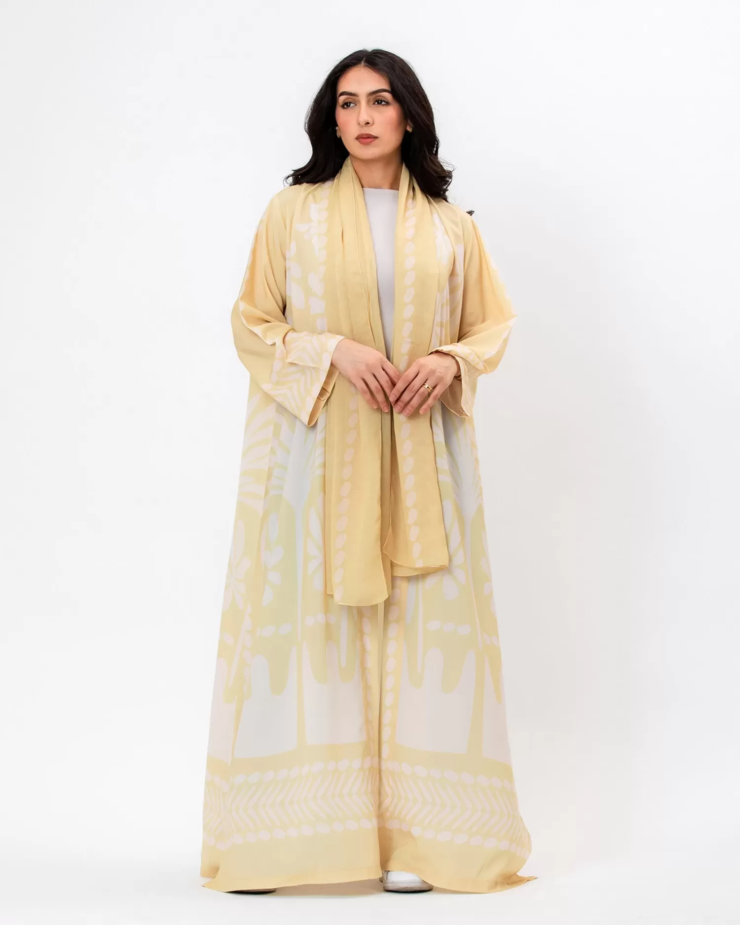 Botanika - Printed Crepe Abaya - Image 5