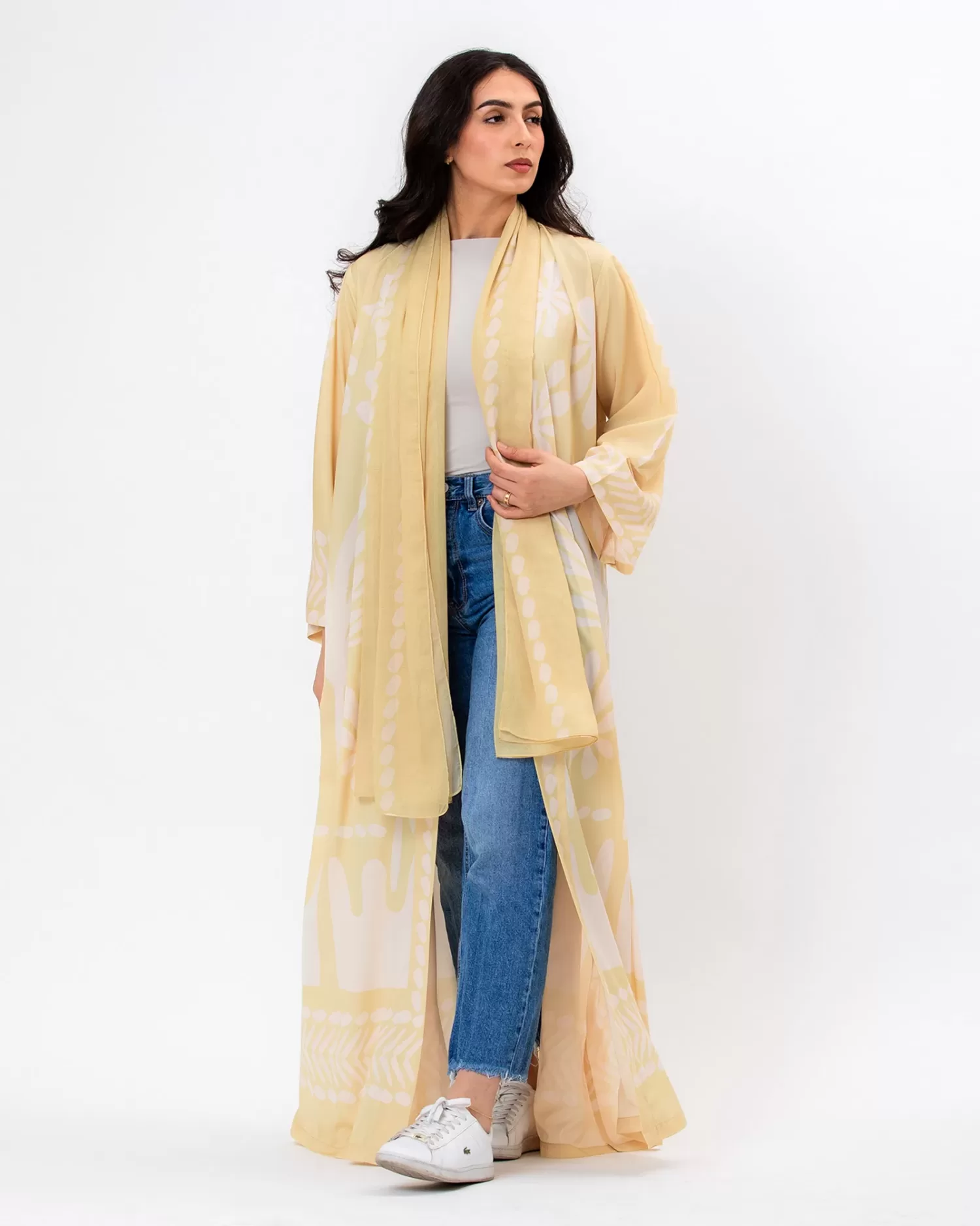 Botanika - Printed Crepe Abaya - Image 4