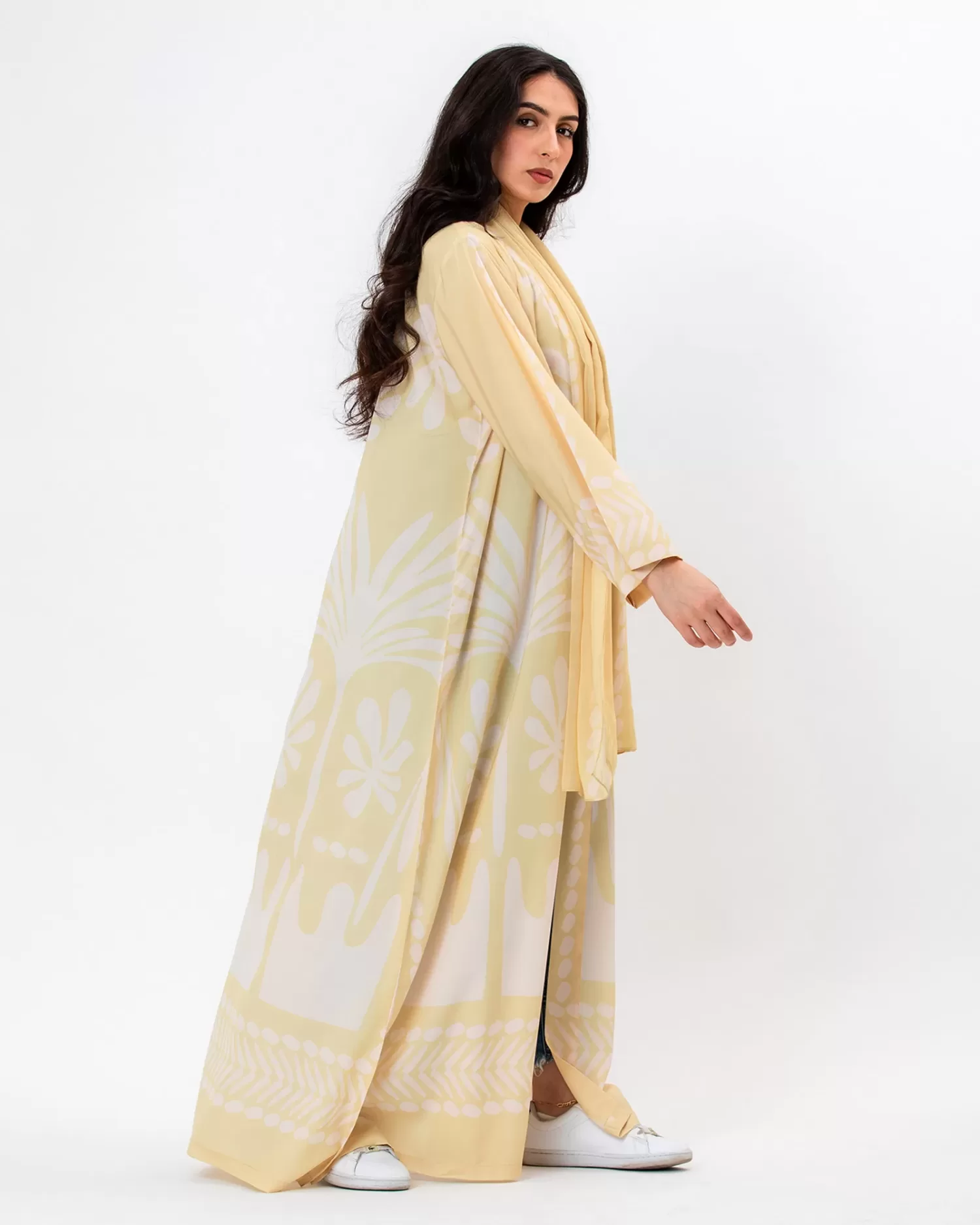 Botanika - Printed Crepe Abaya - Image 6