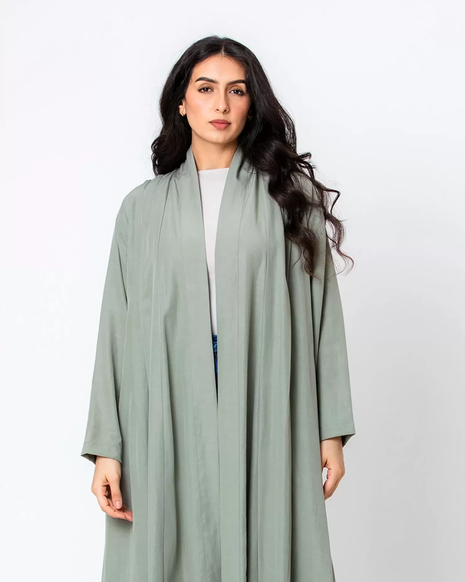 Taurus 2.0 - Linen Abaya with Pleats - Image 2