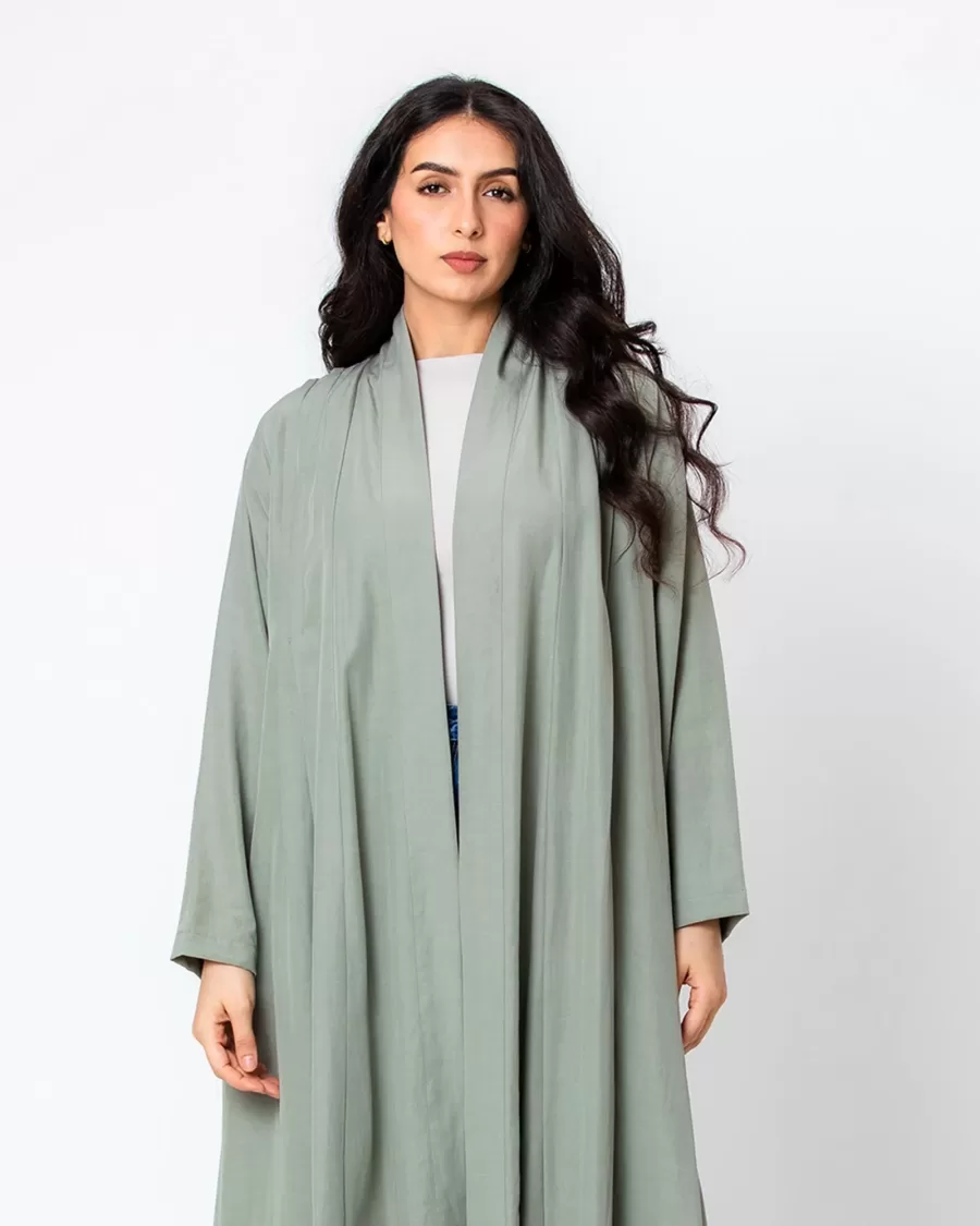 Taurus 2.0 - Linen Abaya with Pleats - Image 2