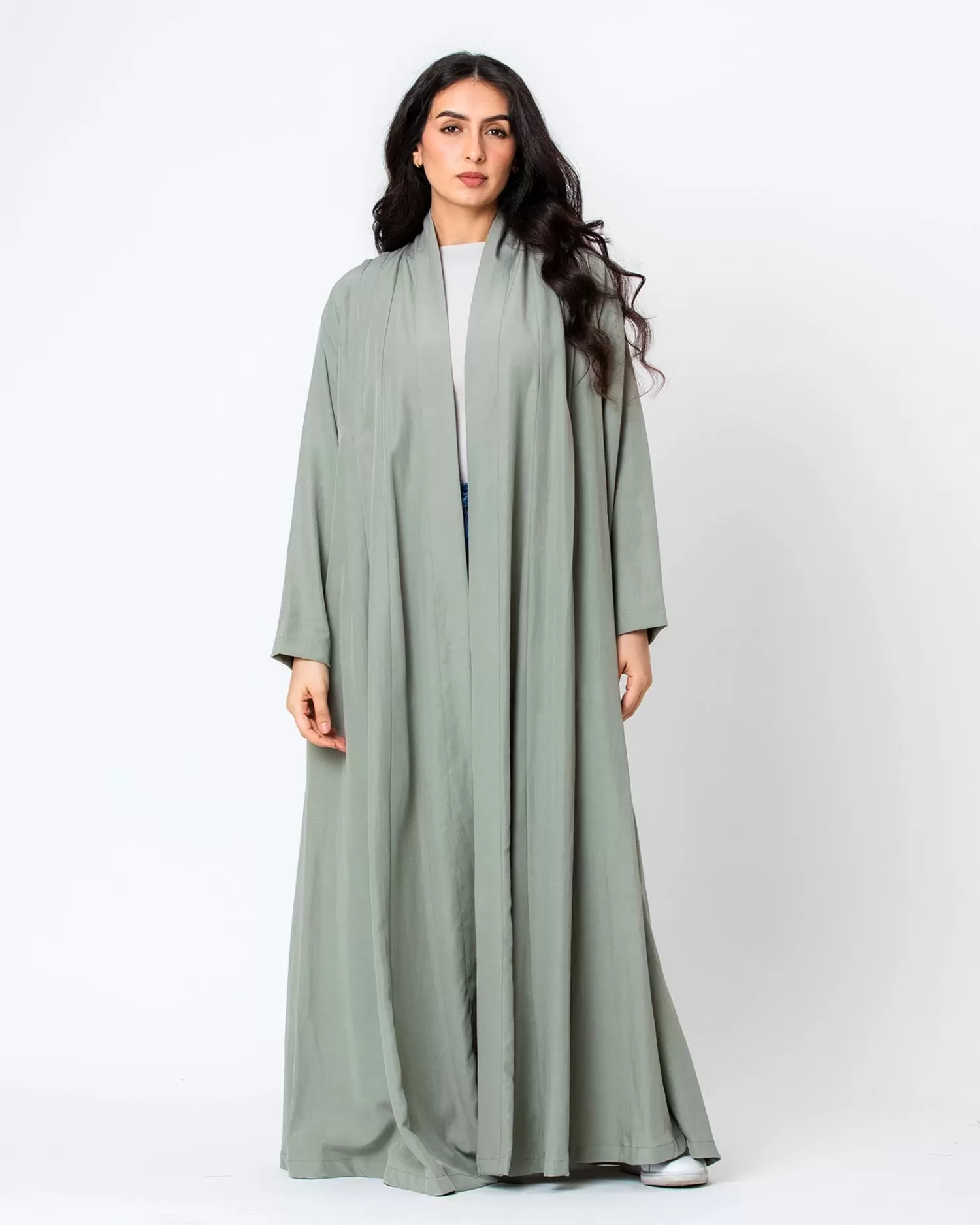 Taurus 2.0 - Linen Abaya with Pleats - Image 1