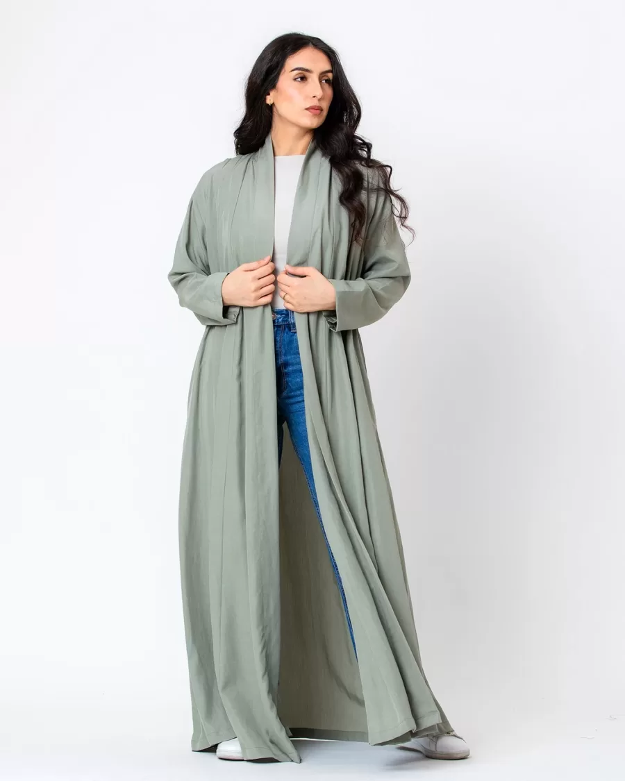Taurus 2.0 - Linen Abaya with Pleats - Image 3