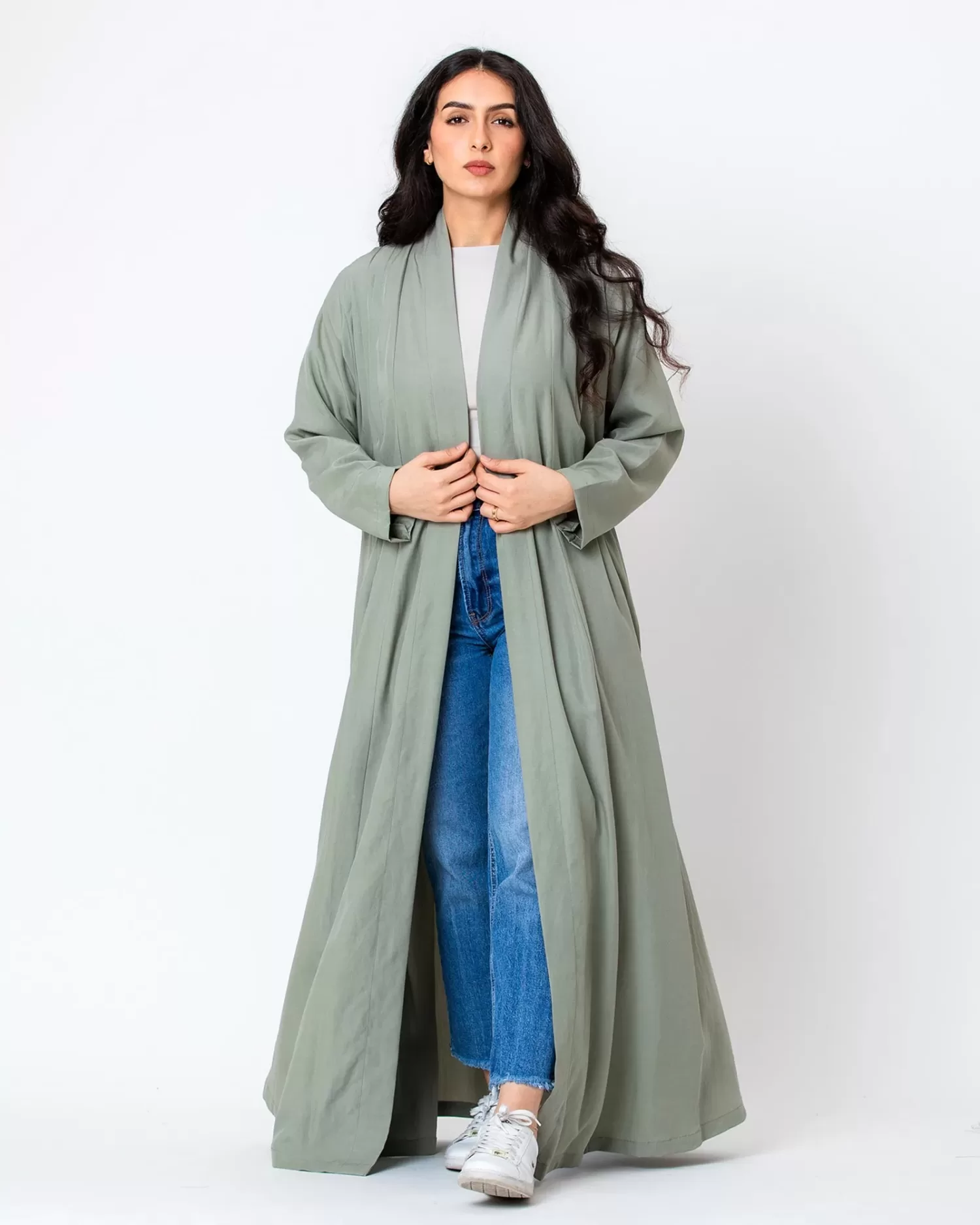 Taurus 2.0 - Linen Abaya with Pleats - Image 5