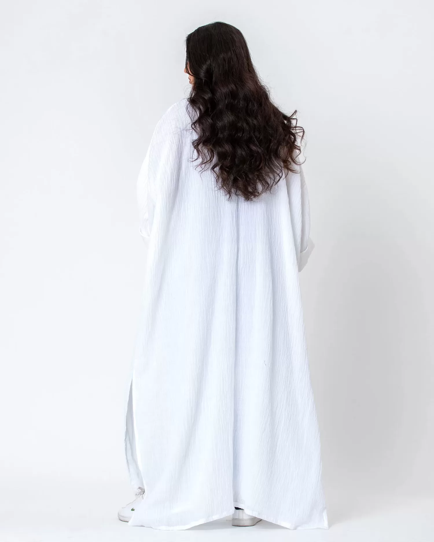 Taylor - Crinkle Cotton Kaftan Abaya - Image 7