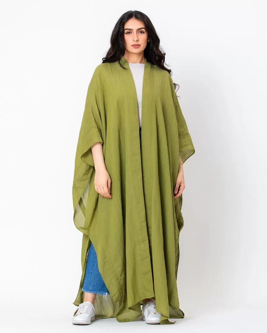 Azure - Crinkle Cotton Kaftan Abaya