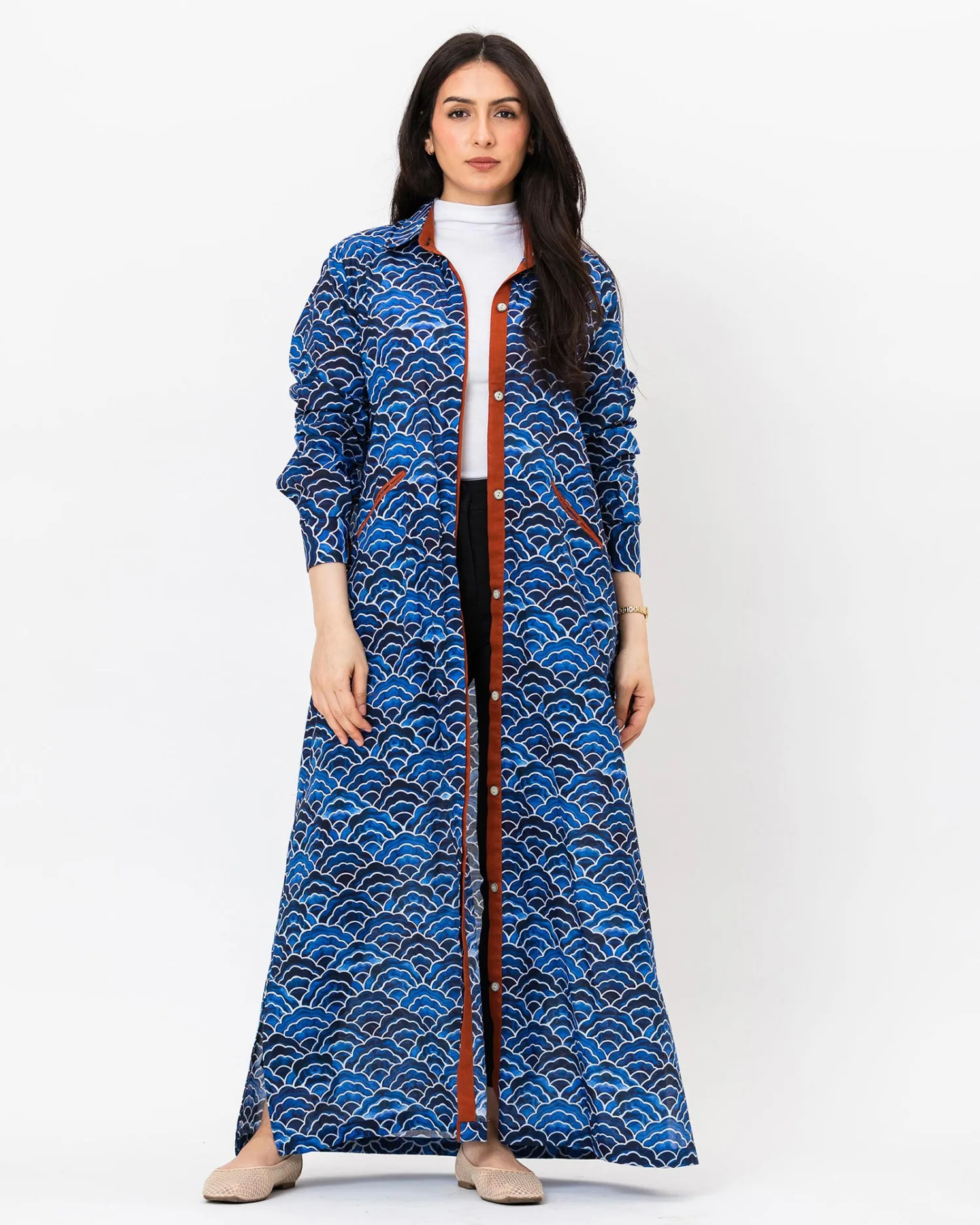 Cacao - Print Cotton Shirt - Image 1