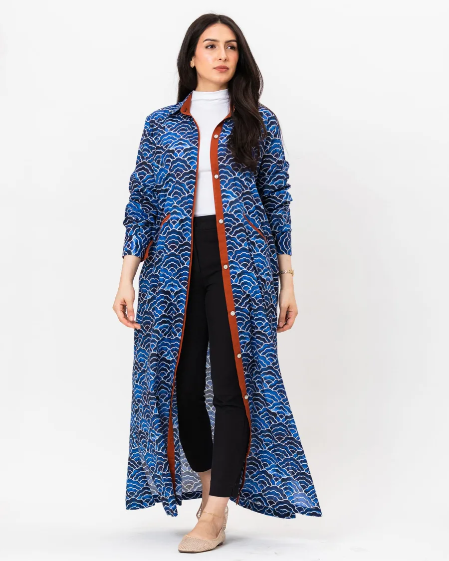 Cacao - Print Cotton Shirt - Image 5