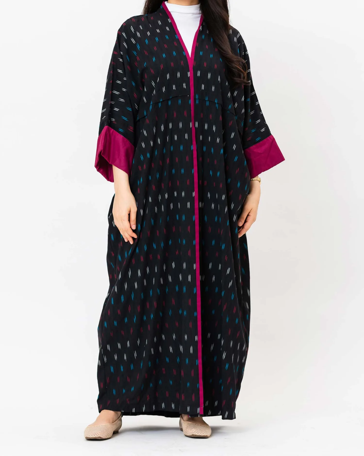 Belle 2.0 - Ikat Cotton Kaftan Abaya - Image 1
