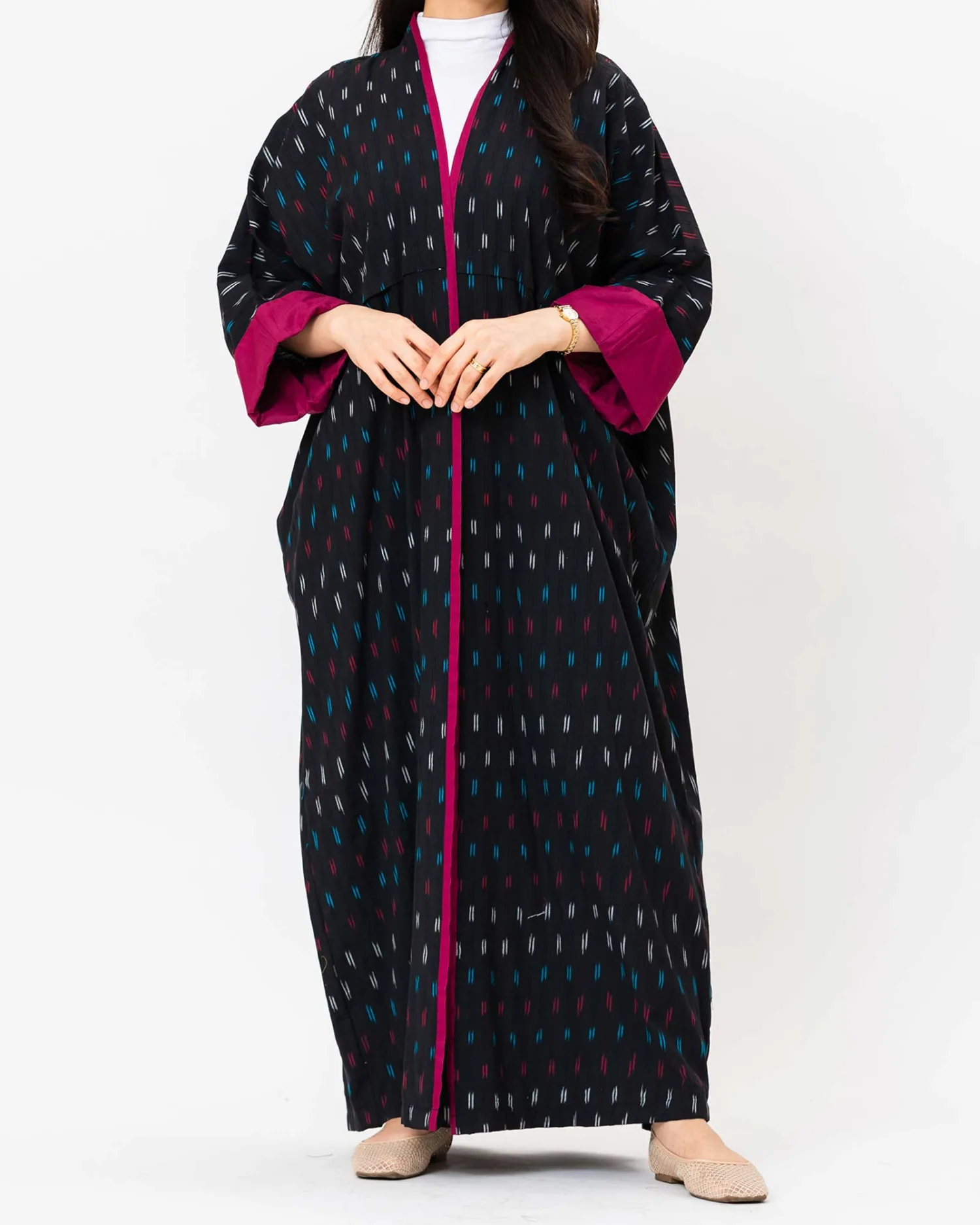 Belle 2.0 - Ikat Cotton Kaftan Abaya - Image 3