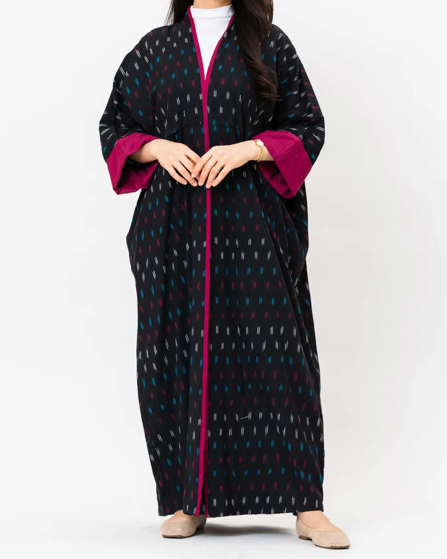 Belle 2.0 - Ikat Cotton Kaftan Abaya - Image 3