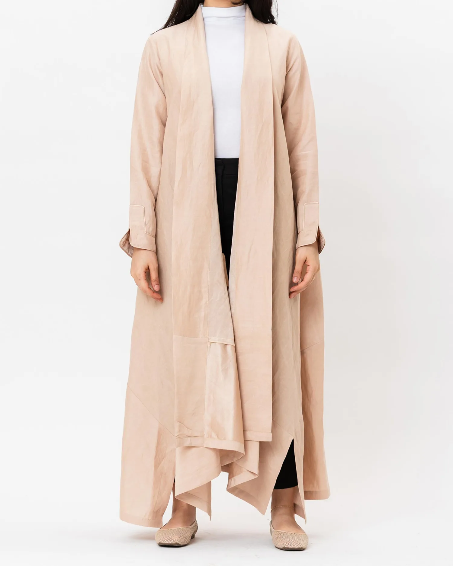 Anatolia - Flared Asymmetrical Linen Abaya - Image 1