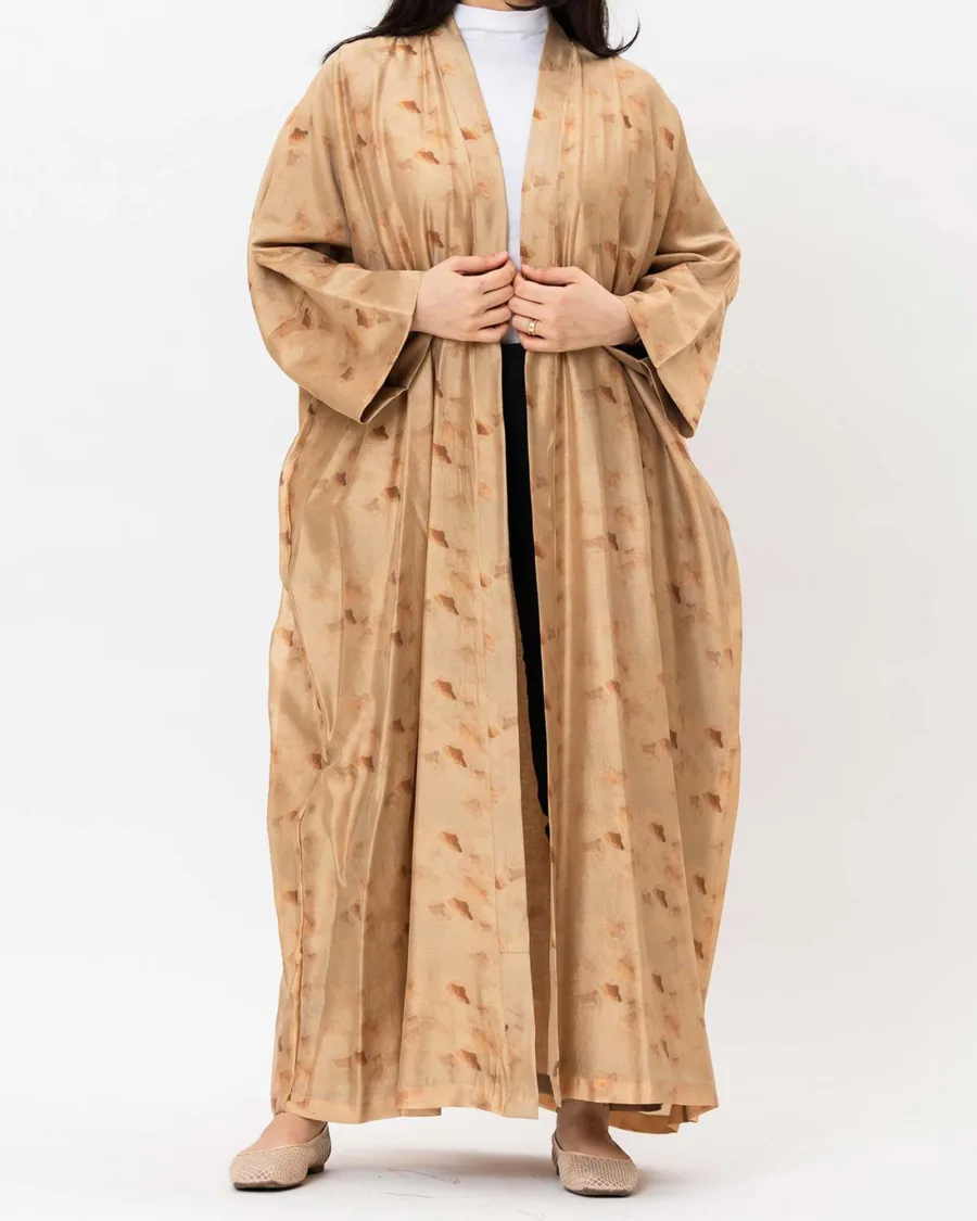 Axis Lux - Printed Chiffon Kaftan - Image 4