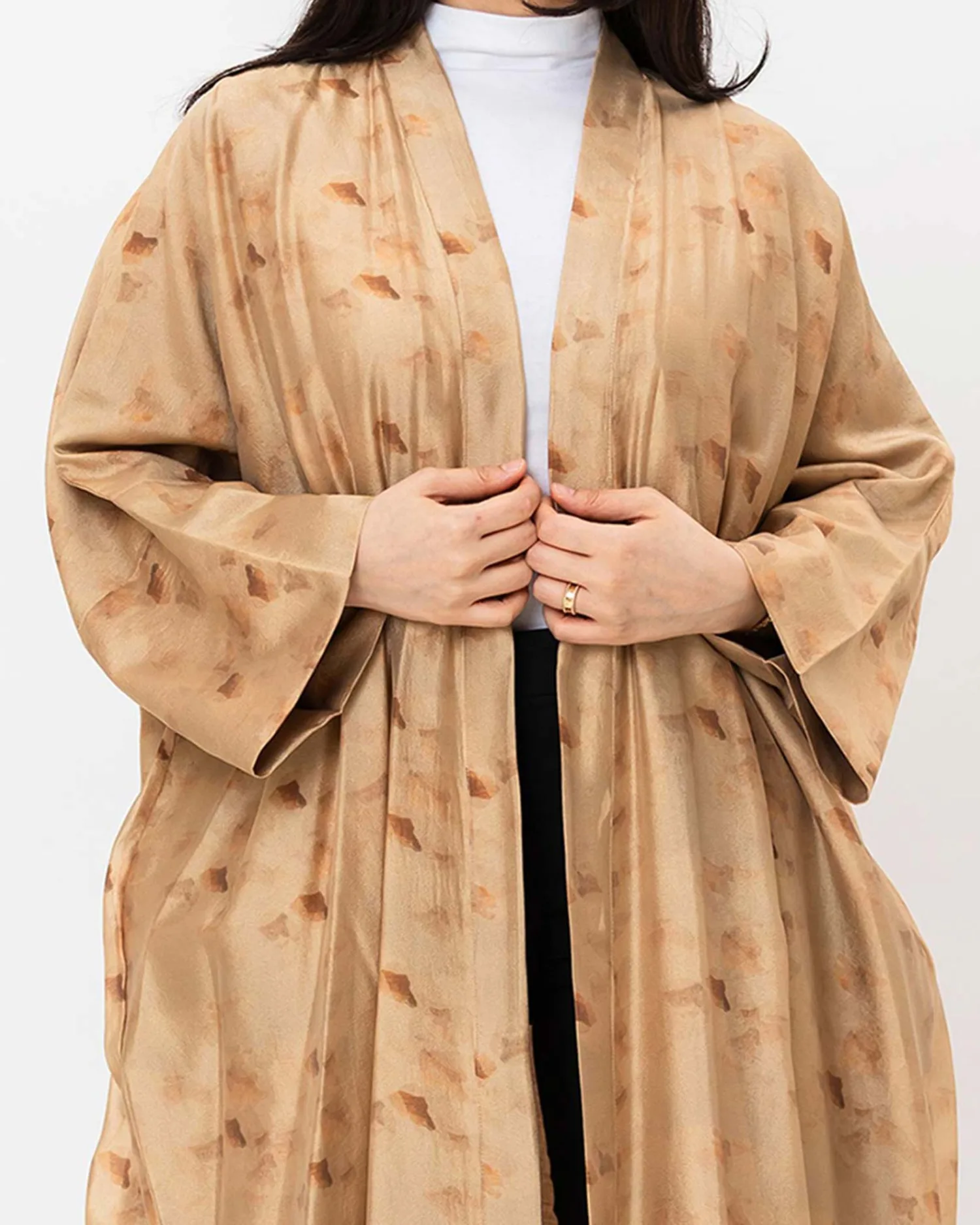 Axis Lux - Printed Chiffon Kaftan - Image 2