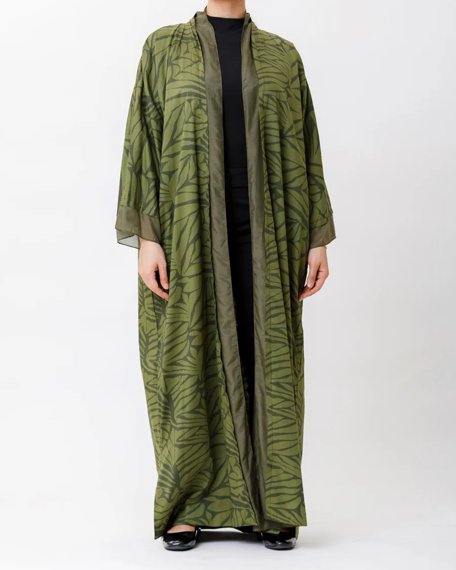 Verde 2.0 - Printed Cotton Abaya