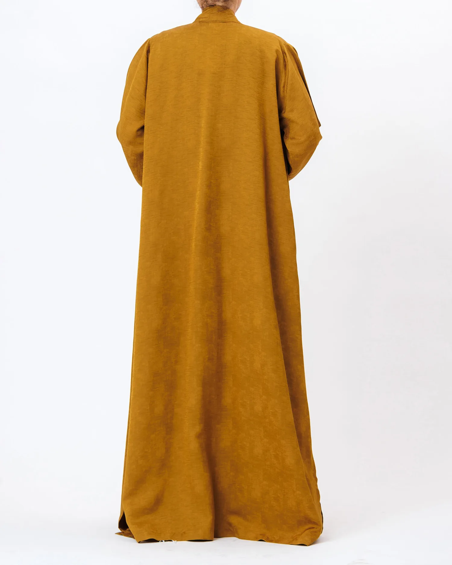 Brass – Embossed Flared Abaya - Image 5