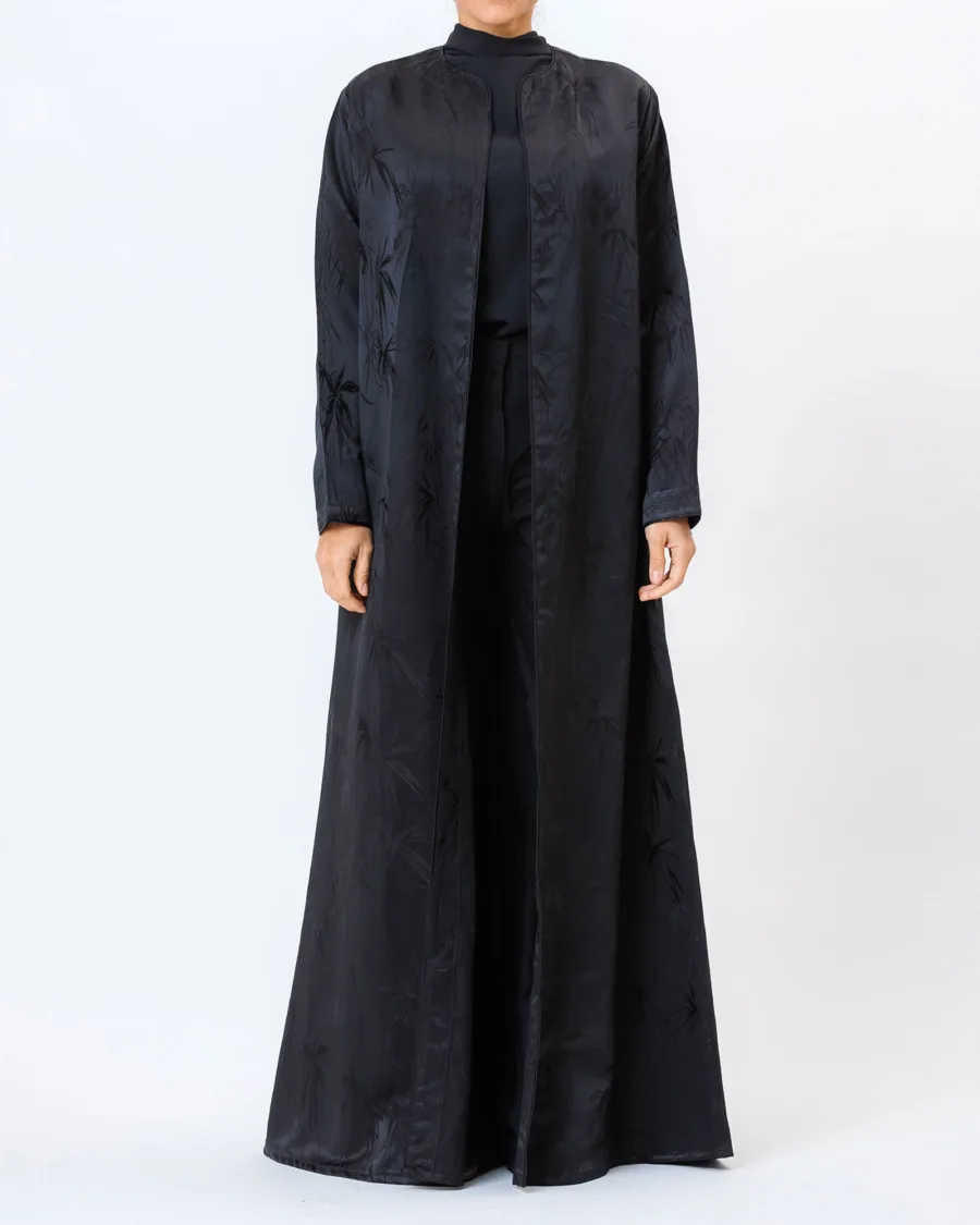 Aura – Embossed Silk Linen Abaya