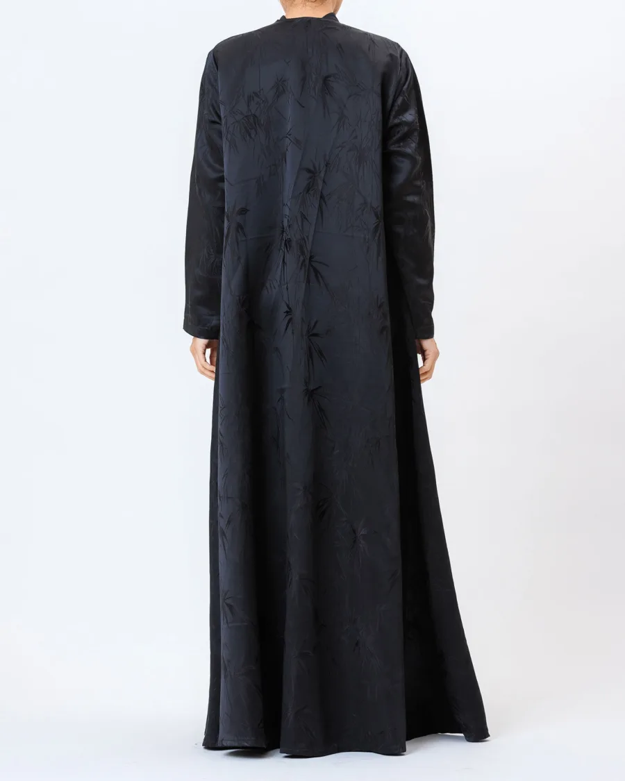 Aura – Embossed Silk Linen Abaya - Image 5