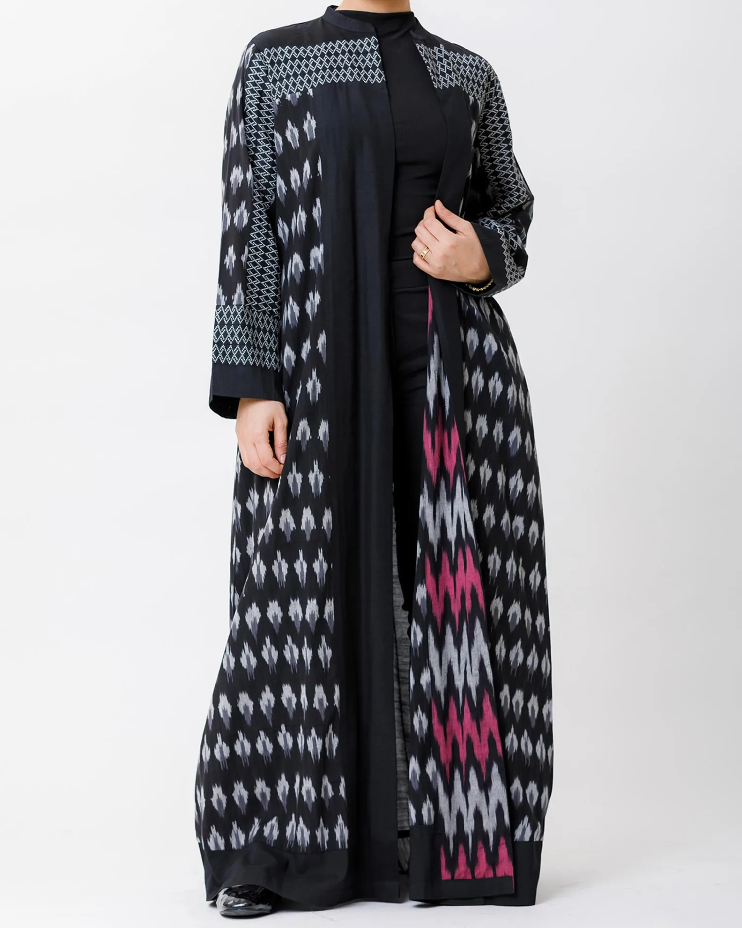 Dora - Patchwork Cotton Abaya - Image 4