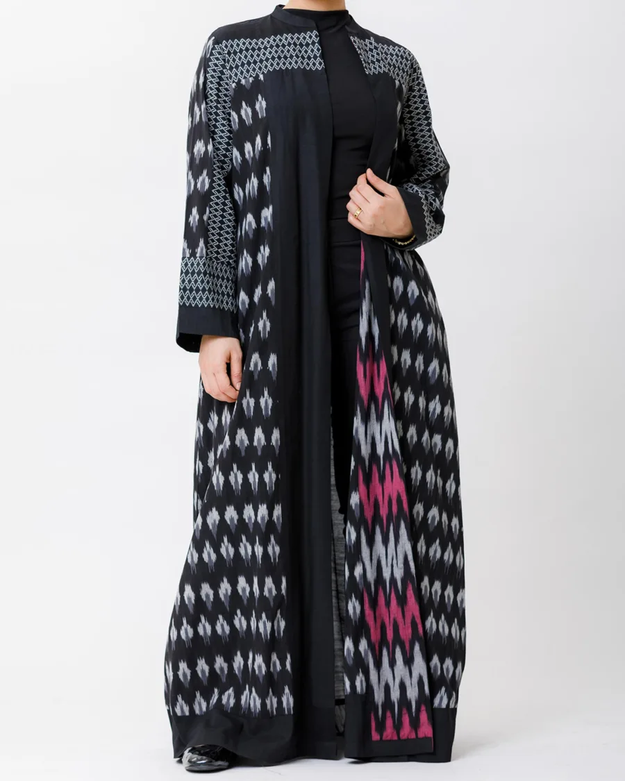 Dora - Patchwork Cotton Abaya - Image 4
