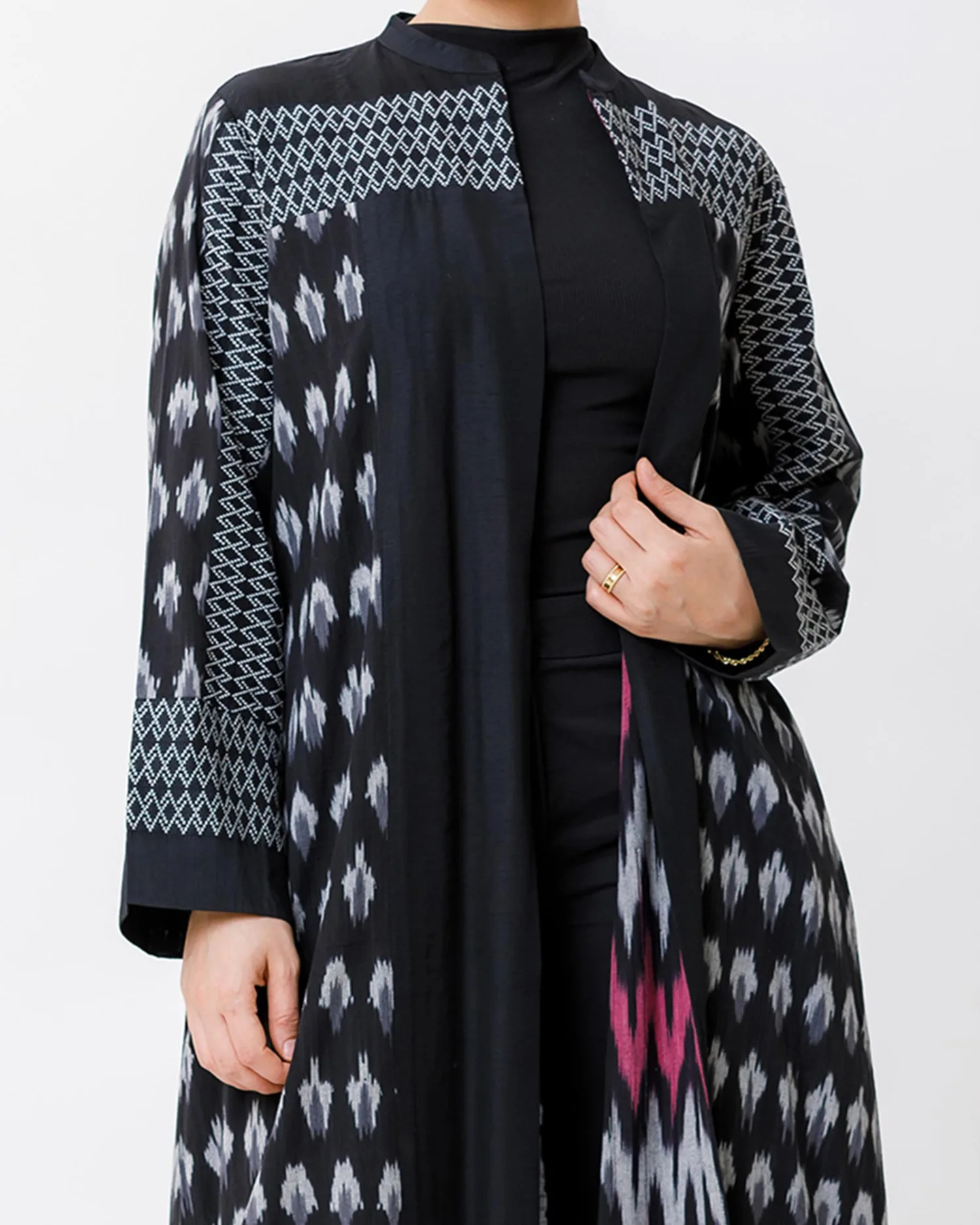 Dora - Patchwork Cotton Abaya - Image 2