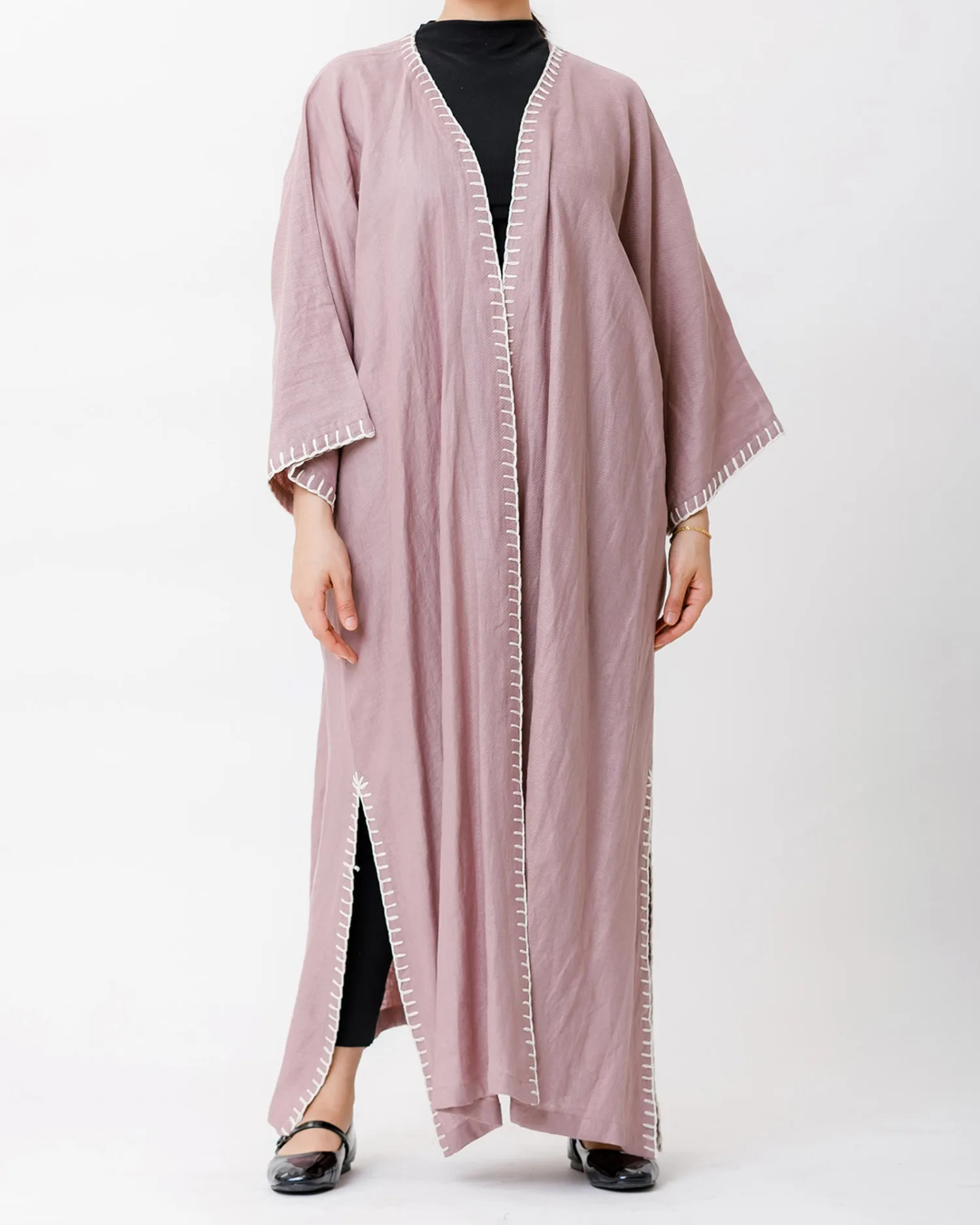 Virgo - Needlework Linen Kaftan - Image 3