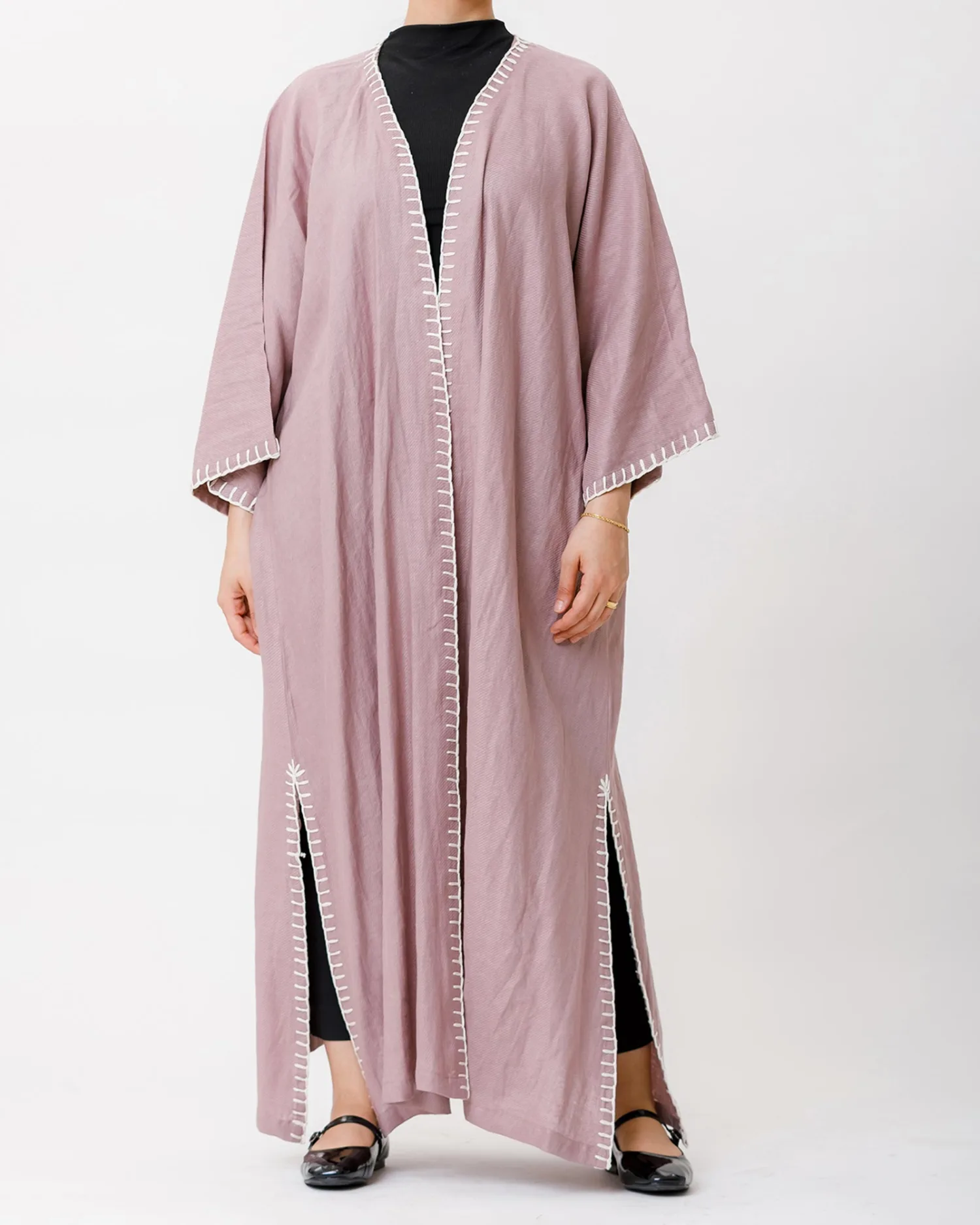 Virgo - Needlework Linen Kaftan - Image 1