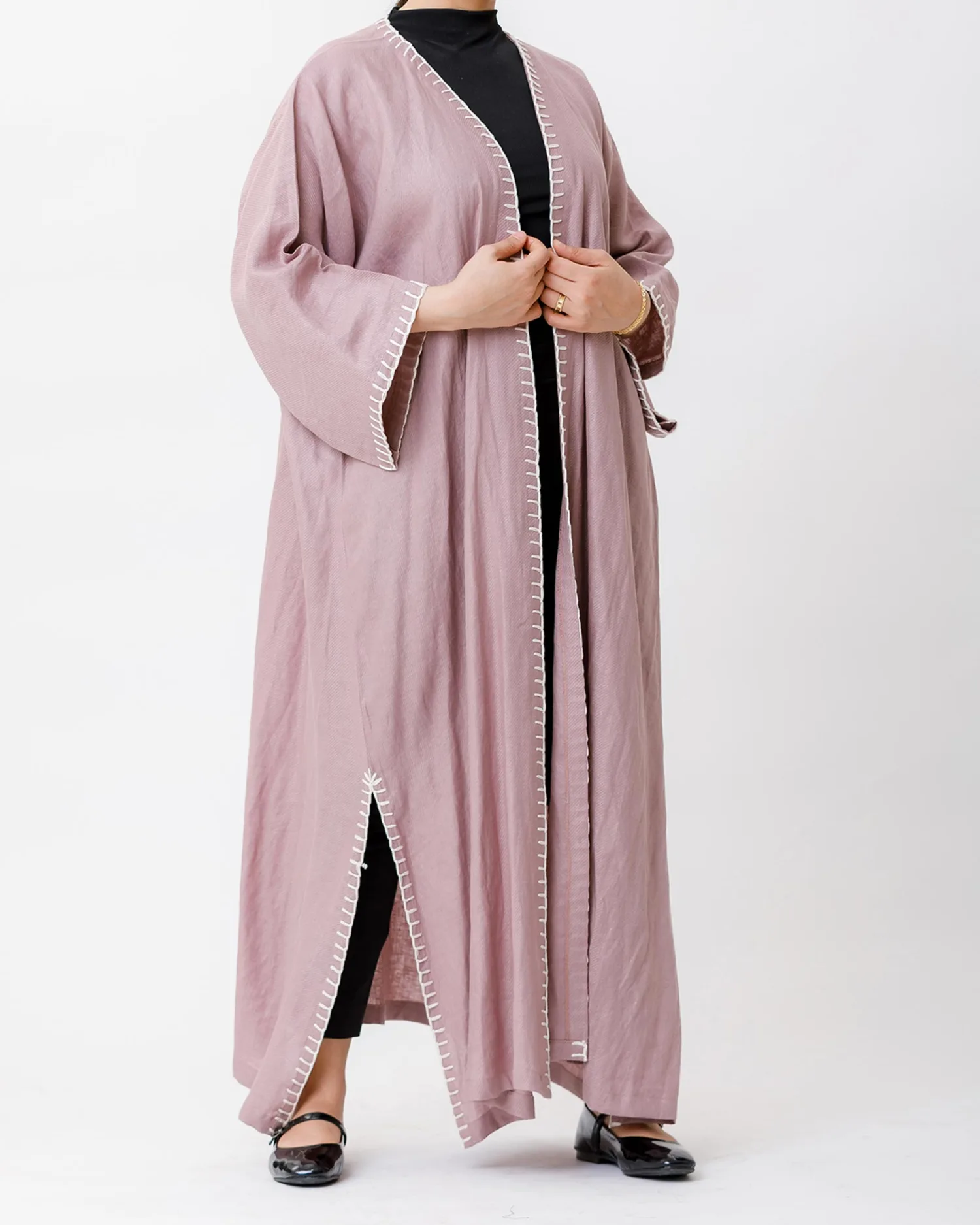 Virgo - Needlework Linen Kaftan - Image 4