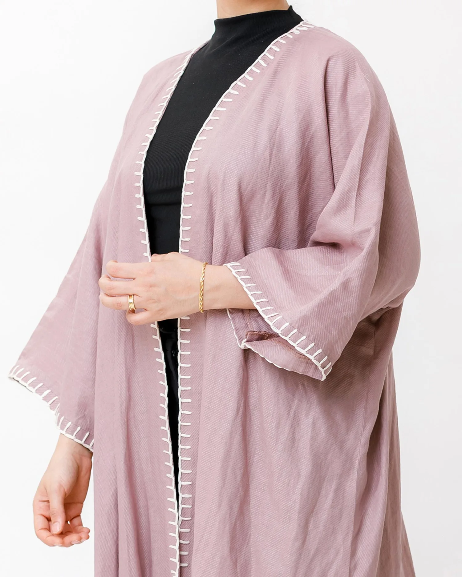 Virgo - Needlework Linen Kaftan - Image 2