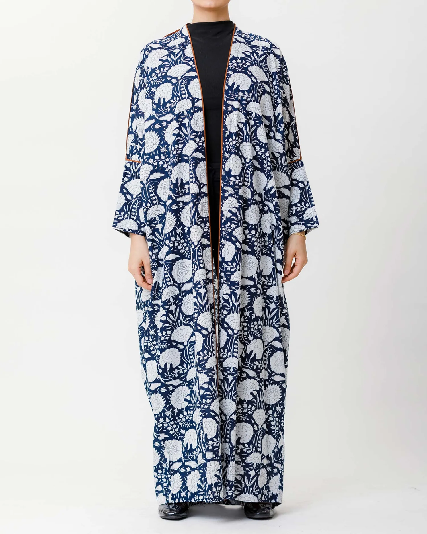  Gelato 2.0 – Printed Cotton Abaya - Image 1