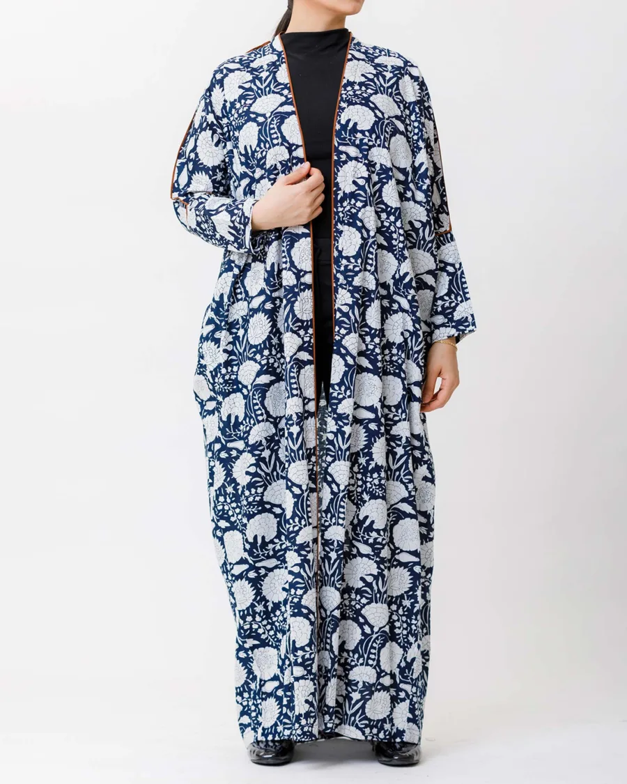  Gelato 2.0 – Printed Cotton Abaya - Image 3