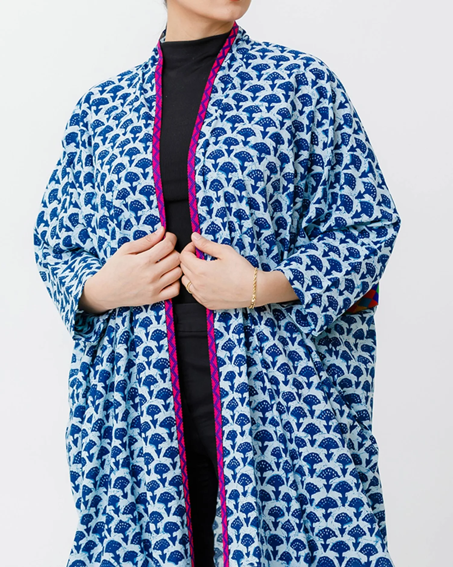 Bloom Print – Printed Cotton Abaya - Image 2