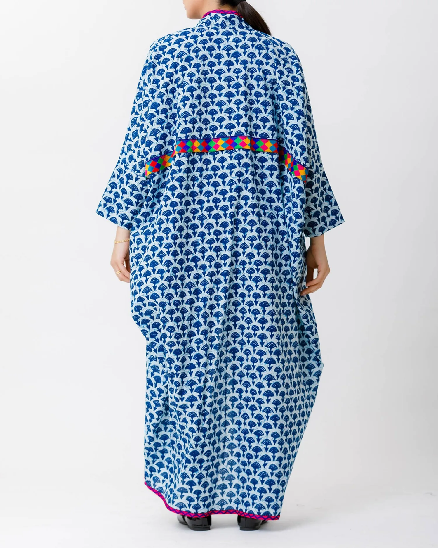 Bloom Print – Printed Cotton Abaya - Image 4