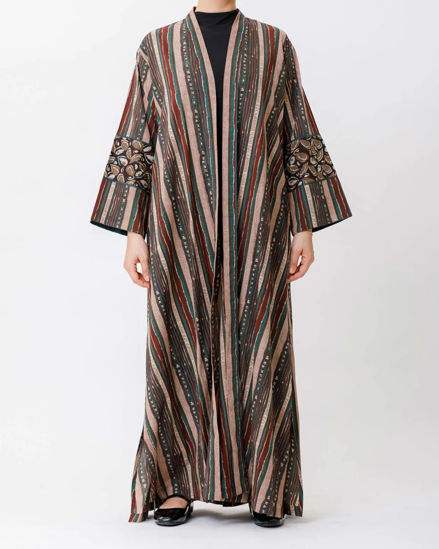 Annie - Striped Cotton Abaya