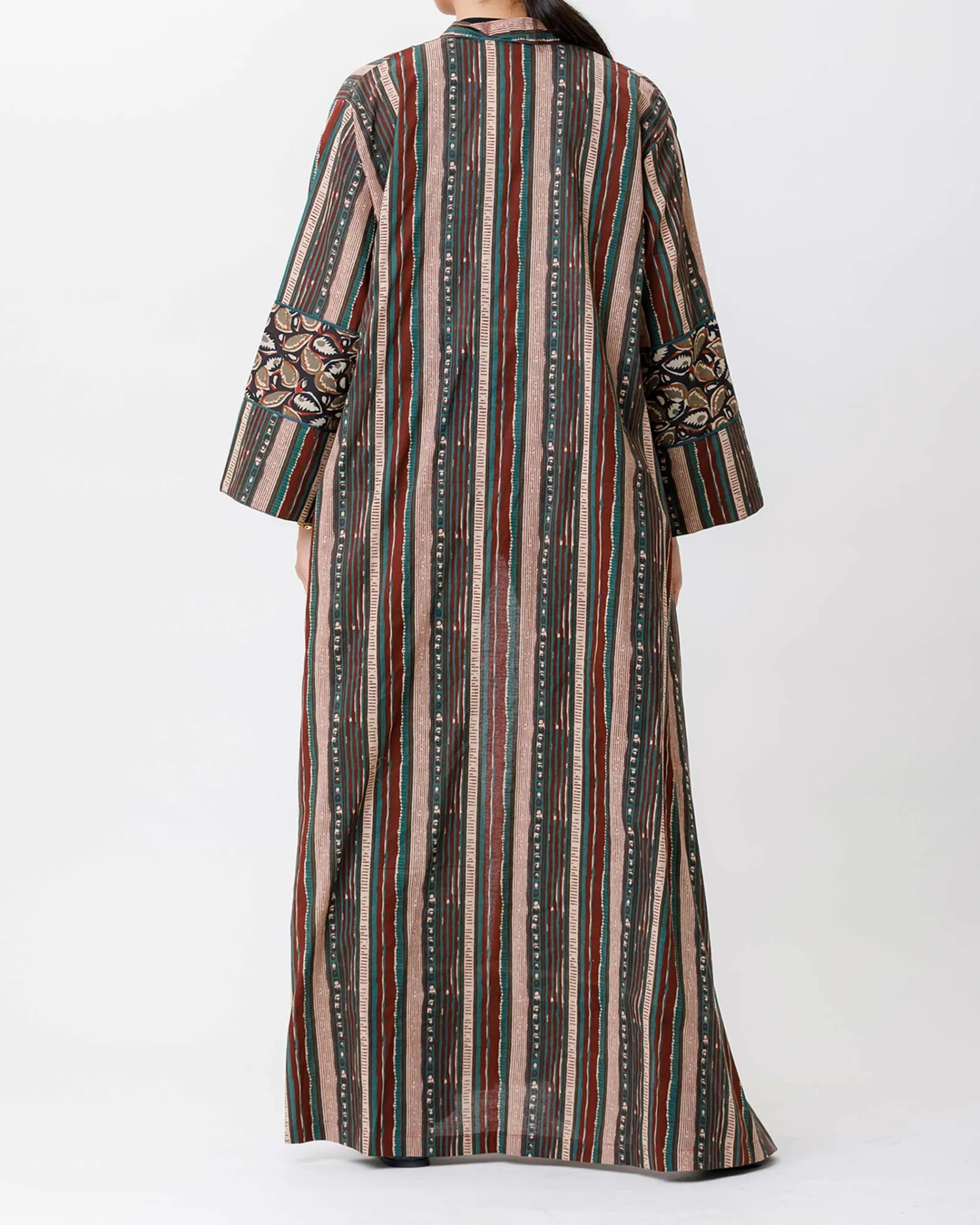 Annie - Striped Cotton Abaya - Image 6