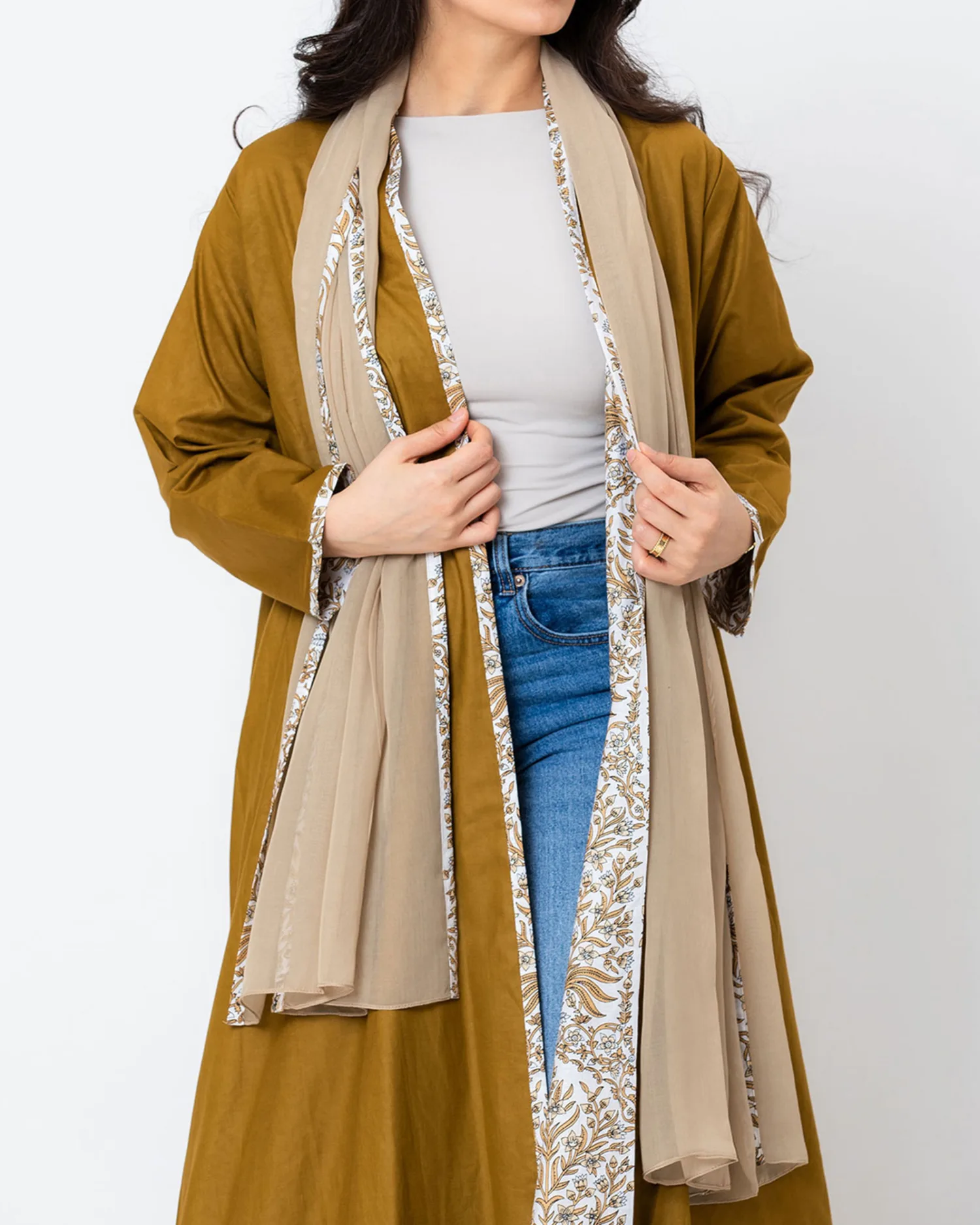 Lexi 2 in 1 - Reversible Cotton Abaya - Image 2
