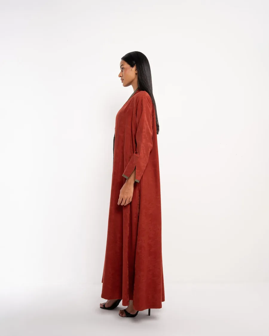  Faye 3.0 – Woven Viscose Linen Abaya - Image 4