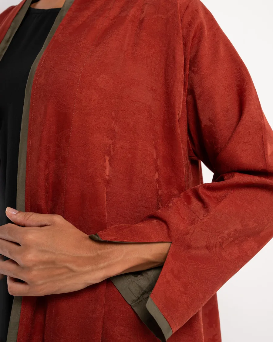  Faye 3.0 – Woven Viscose Linen Abaya - Image 3